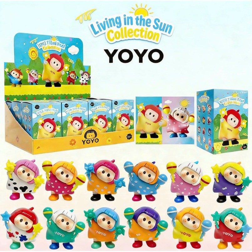 Yoyo Tilted Head Collection Series กล่องตาบอดไอคอนกล่อง Mystery Box Intersting Mini Action Doll สําห