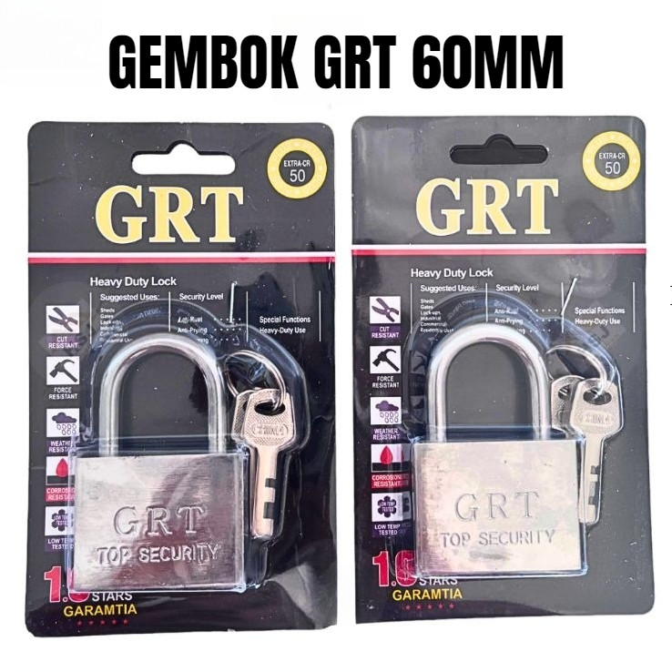 กุญแจโครเมี่ยม กุญแจสีขาว คอสั้น 60 มม. กุญแจโครเมี่ยม GRT