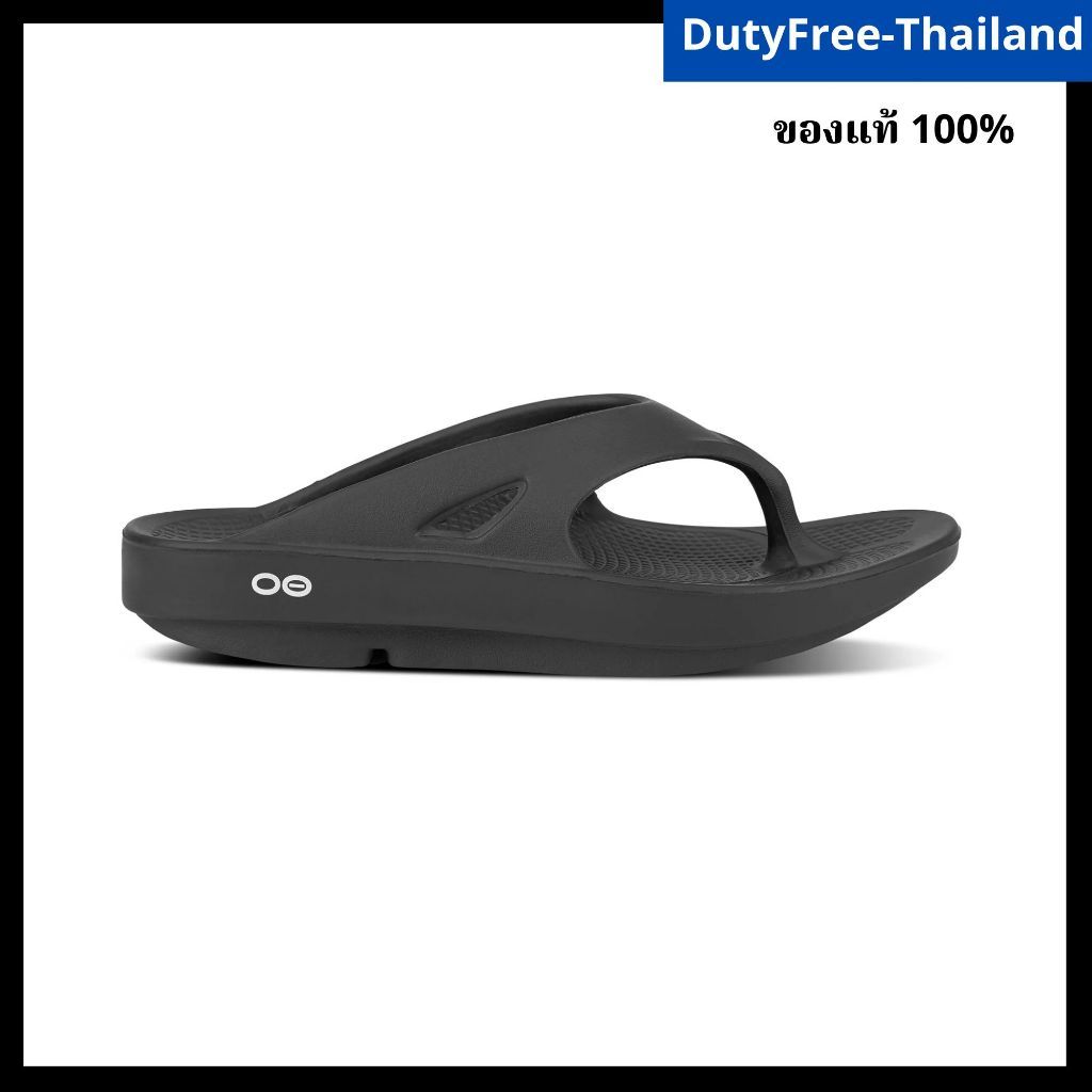 100%รองเท้า Oofos แท้ รองเท้าแตะเพื่อสุขภาพ รองเท้าแตะผู้ชาย Oofos รองเท้า Black (ดำ) หายปวดเท้าทันท