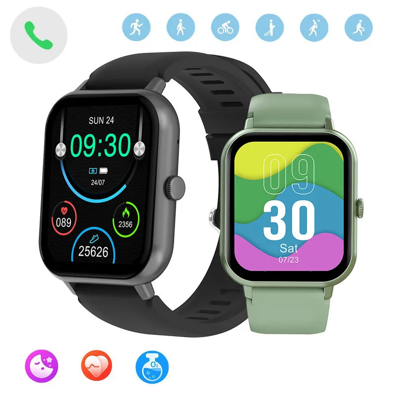 Dafit ผู้ชายหรูหรา Smartwatch ไร้สายสมาร์ทนาฬิกาฟิตเนสนาฬิกากันน้ํากีฬานาฬิกาสําหรับผู้หญิง IOS โทรศ