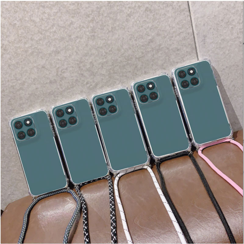 Anti-Shock Clear Tpu สําหรับ Motorola Moto G77 G67 5G G 77 67 Crossbody สร้อยคอสายคล้อง Lanyard โปร่