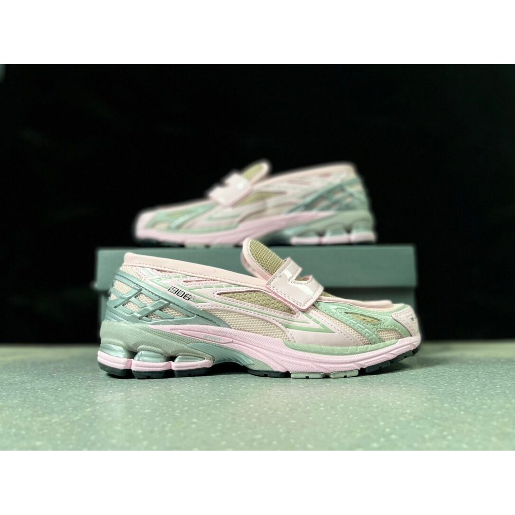 ข้อเสนอพิเศษ New Balance NB 1906L AU casual comfort Loafer สีชมพู Tan-Black-Grey U1906LAU