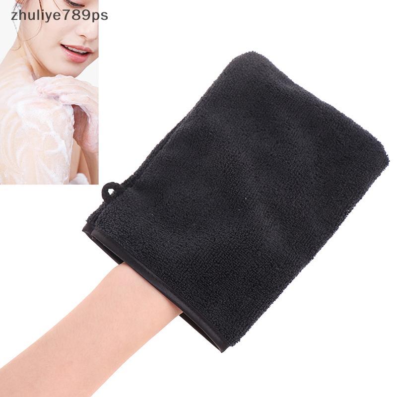 Zhuliye789ps] ถุงมือล้างเครื่องสําอางแบบใช้ซ้ําได้ Face ถุงมือทําความสะอาดล้ําลึกผ้าเช็ดตัวแผ่นทําคว