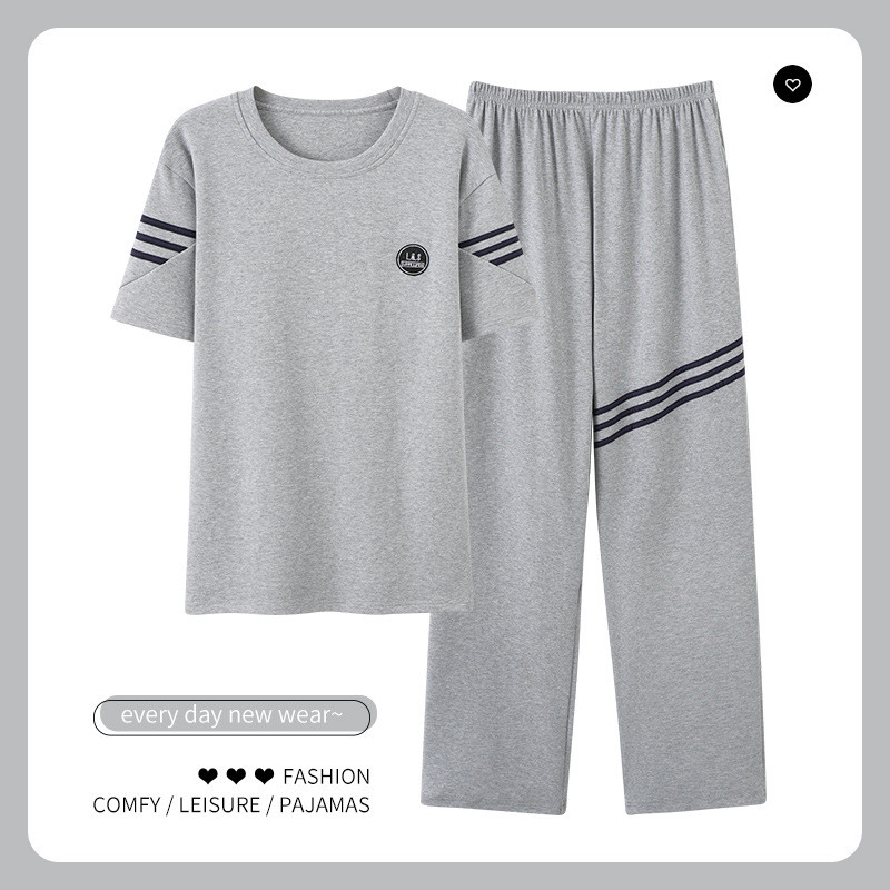 Men's Pajamas Set, High-end L - 4XL Cotton Pajamas, Cute Korean Pajamas Men Clothes