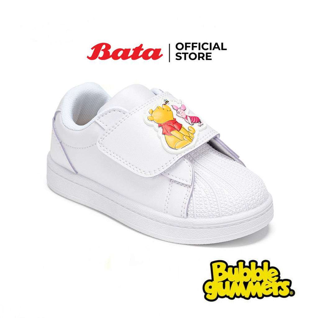 Bata บาจา BBG รองเท้านักเรียนพละ ลายหมีพูห์ สำหรับเด็กผู้หญิง รุ่น THEPOOH_G126 สีขาว 1411808