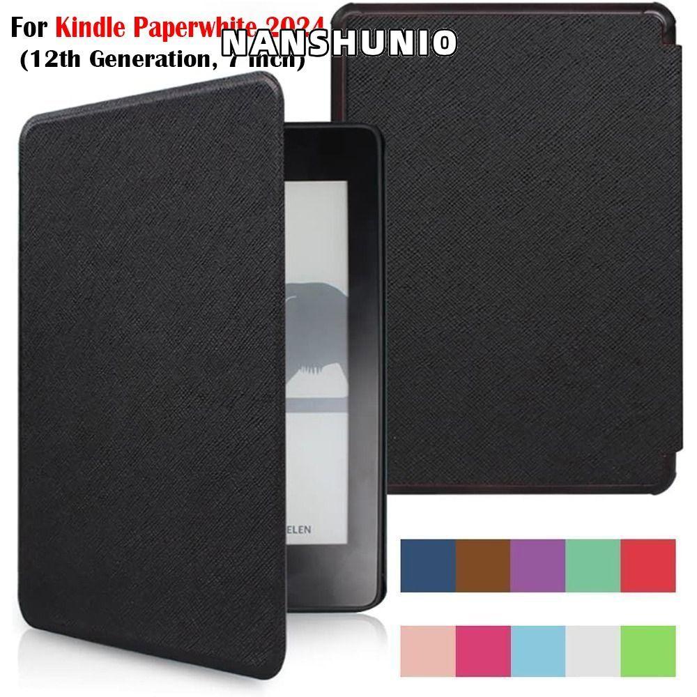 NANSHUNIO eReader , หนัง PU Auto Wake/Sleep Colorsoft Cover, Anti Scratch SA569P กันกระแทก KPW6 เกรา