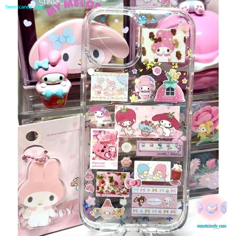 ของมาใหม่ เคสสำหรับไอโฟน15 การ์ตูนน่ารัก ตุ๊กตา เคสครอบใสนิ่ม For IPhone17 11 13 12 14 15 16 Pro X XR XS MAX 8 7Plus SE2