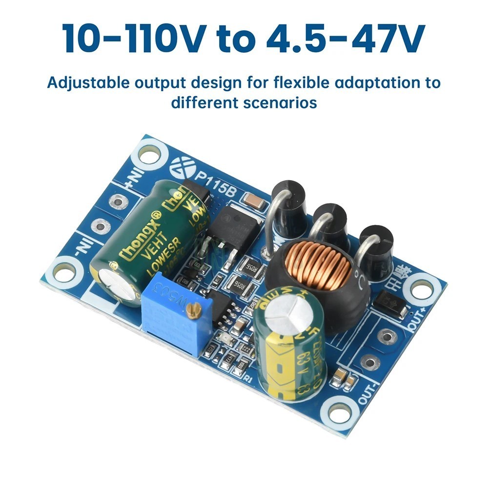 DC Step Down 10V-110V to 4.5-47V / 3V-32V 5A MAX DC-DC Buck Converter Module