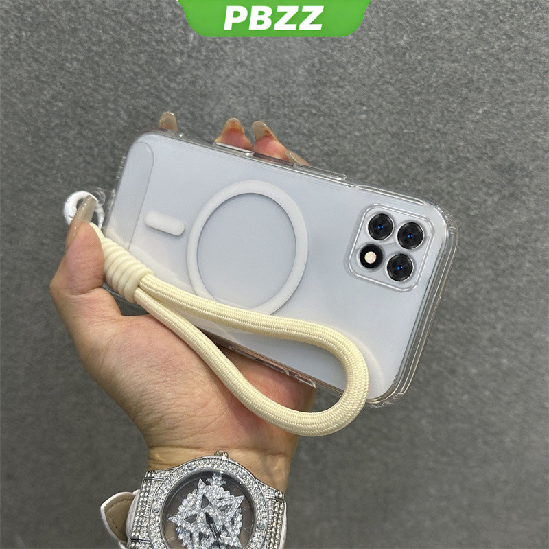 PBZZ เคสสําหรับSAMSUNG a12 m12 A22 5g Samsung A22 4Gเคสโทรศัพท์Softcaseซิลิโคนกันกระแทกออกแบบใหม่แม่เหล็กใสพร้อมเชือกเส้นเล็กสําหรับสาวTKDTGSBS01