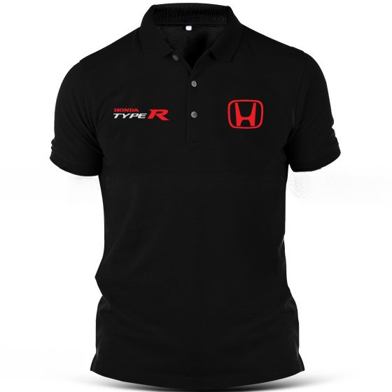 Katun Honda เสื้อโปโล Civic Integra RS K20A Jahit Unisex อเนกประสงค์ Motorsport แฟชั่น Tee