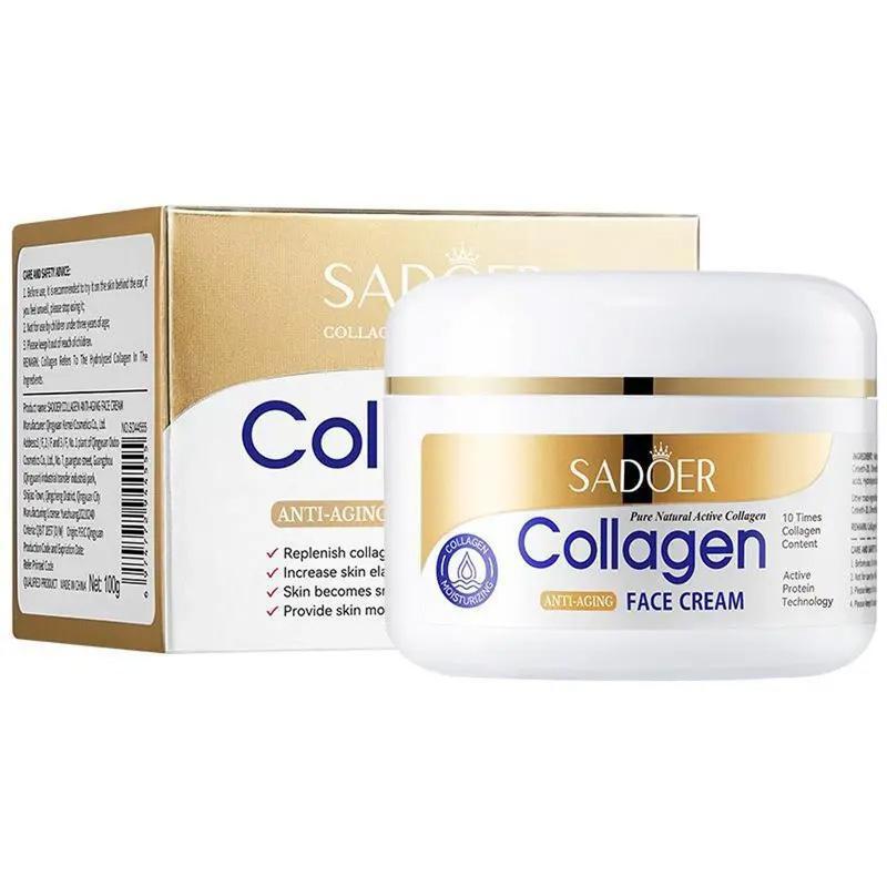 SADOER ครีมคอลลาเจน 100g เติมความชุ่มชื้นและกักเก็บน้ำ เหมาะสำหรับทุกสภาพผิว Skincare