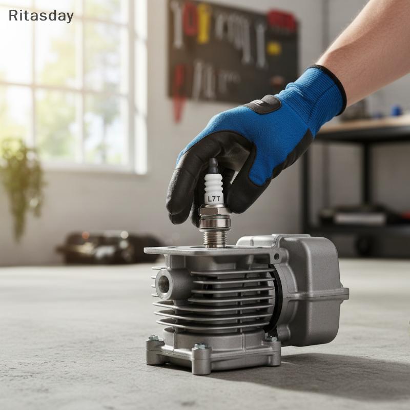 Ritasday 1 ชิ้น L7T Spark Plug สําหรับลูกโซ่และเครื่องตัดแปรง Gasolina Chainsaws อะไหล่สวนเครื่องมือ