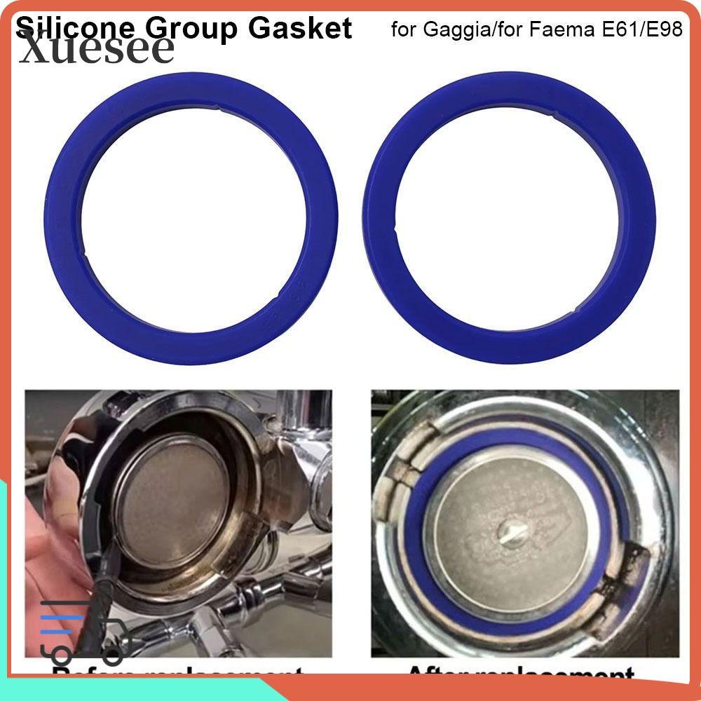 XUESEE 1 ชิ้นปะเก็นกลุ่มซิลิโคน, E61 Leakproof Group Head Seal Kit, 8.5 มม.O-Ring ปะเก็น Coffeeware