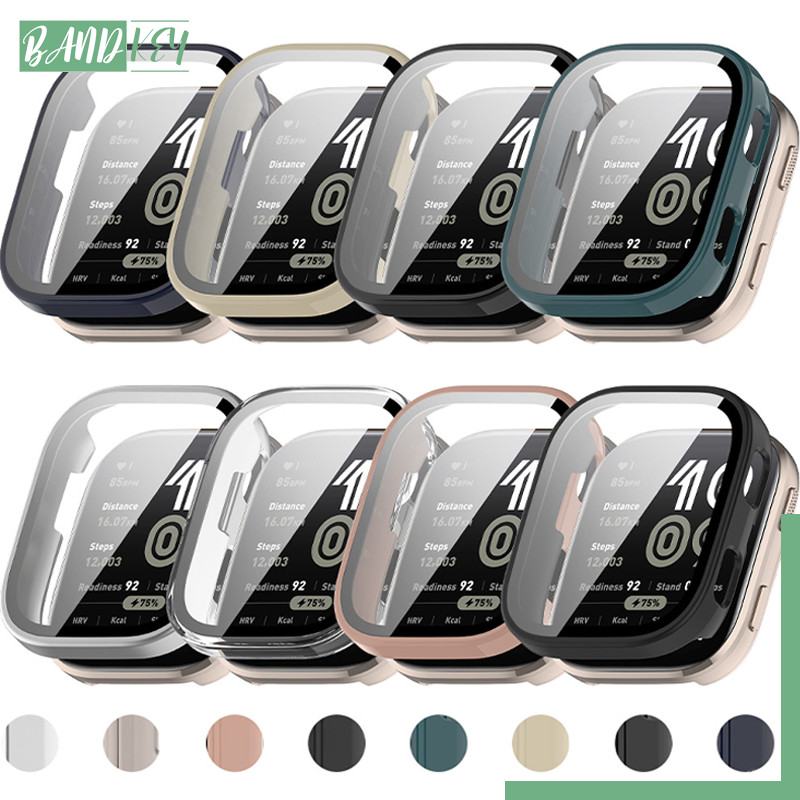 กระจกนิรภัย for Smart Watch Amazfit Bip 6 เคสป้องกันรอยขีดข่วน Anti Gores แผ่นป้องกันหน้าจอ PC แบบแข็ง for Amazfit Bip 6