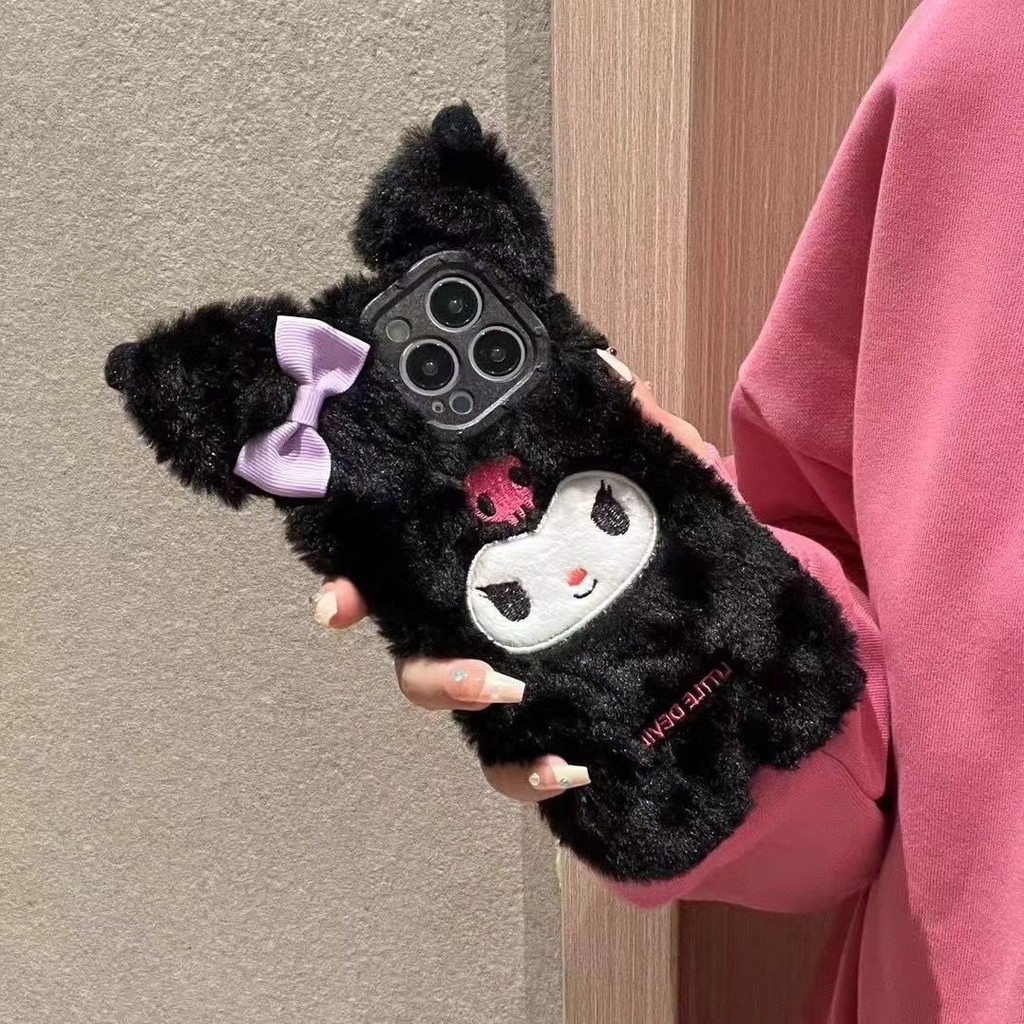 ตุ๊กตา Kuromi iPhone13 Apple 1412PRO เคสโทรศัพท์ 11promax Creative XR7/8 คุณภาพสูง803172#