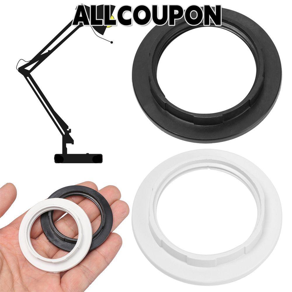 LAKAMLA E27 พลาสติกแหวนด้านนอกแหวนคุณภาพสูงลดแปลงปฏิบัติกระชับแหวนคอ