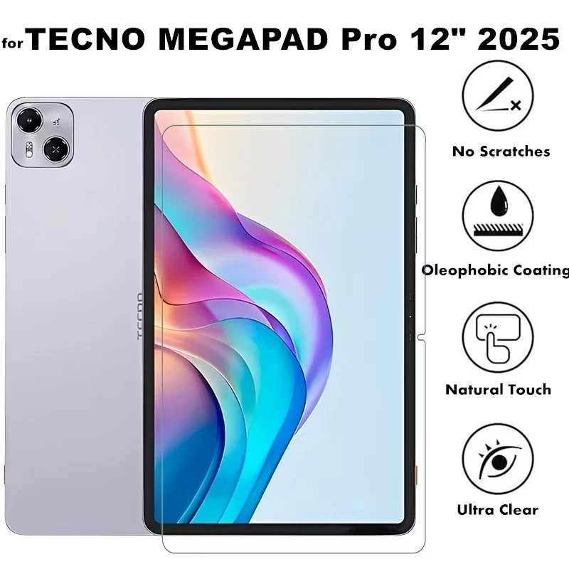 สําหรับ TECNO Mega Pad Pro 12 นิ้ว 2025 แท็บเล็ต 9H กระจกนิรภัยป้องกันรอยขีดข่วนป้องกันหน้าจอ