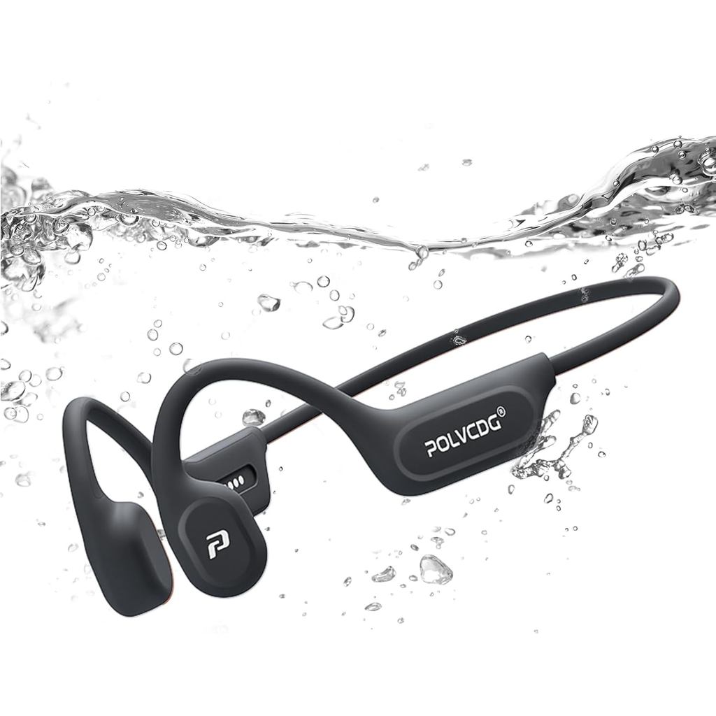หูฟังว่ายน้ํา,IPX8 กันน้ํา Bone Conduction หูฟัง, 32GB หน่วยความจําเปิดหูหูฟังพร้อมไมโครโฟน, หูฟังไร