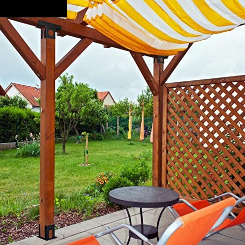 AUBREY1 2 ชิ้นวงเล็บ Pergola, 3 ทิศทางความต้านทาน Pergola มุมกรอบไม่ผิดรูป T-รูปโลหะปรับ Pergola วงเ