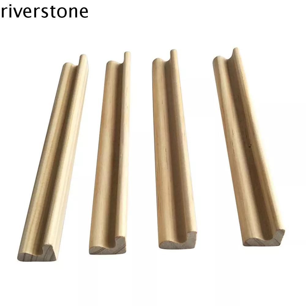 RIVERSTONE Wood Domino Racks Chickenfoot Mahjong Domino Games for Kids Wooden Domino Trays Holders