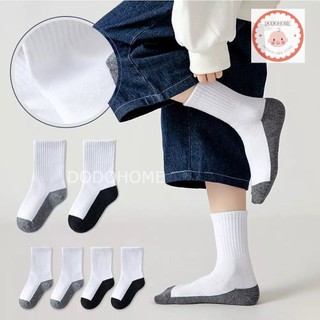 พร้อมส่ง ถุงเท้านักเรียน ถุงเท้าเด็ก ใส่ไปโรงเรียน (แพ็คละ 5 คู่)อายุ3-12Y
