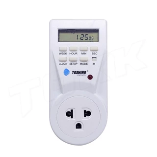 ปลั๊กไฟ ตั้งเวลา TOSHINO TS-EB1 Timer digitalปลั๊กไฟตั้งเวลาแบบดิจิตอล ตั้งเปิดตั้งปิดเป็นเวลาได้