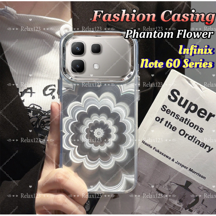 สําหรับ Infinix NOTE 60 Pro 5G แฟชั่นหรูหรา Phantom ดอกไม้เคสโทรศัพท์สําหรับ infinix หมายเหตุ 60 Ult