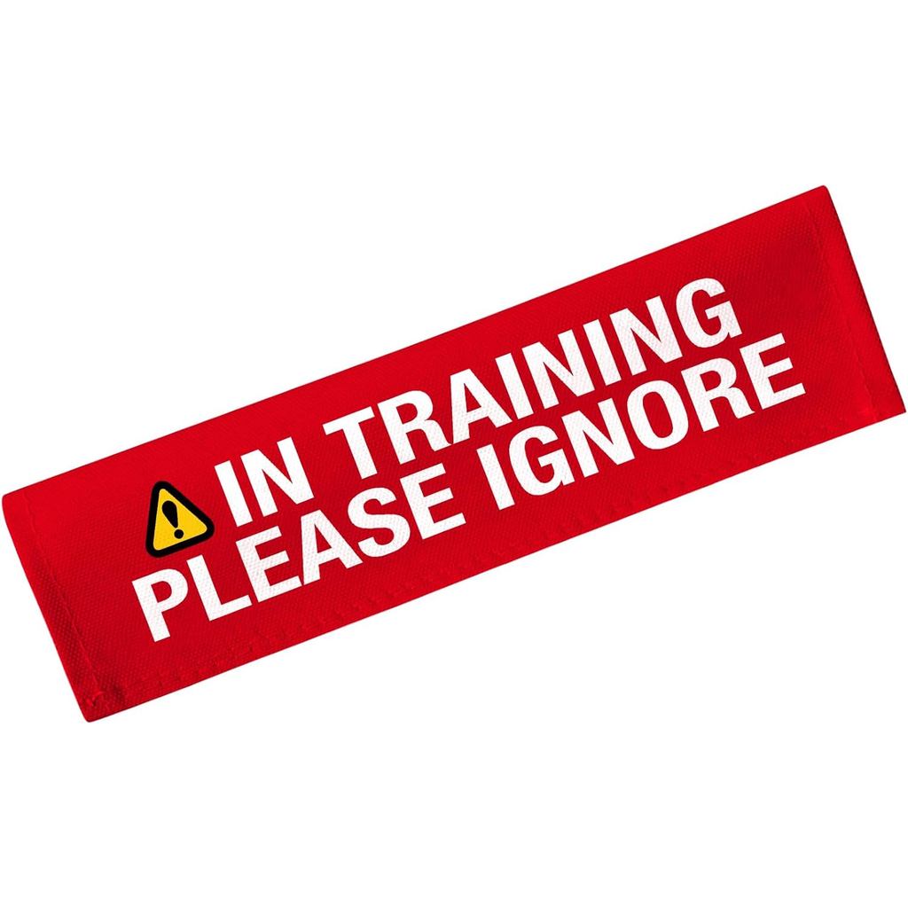 Advivio in Training Please Ignore Funny Dog Leash Sleeve, Service Dog Leash Wrap Alert Hanging ID Pa