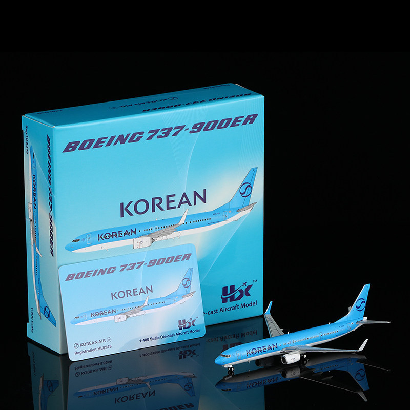 HX Models 1/400 Daehan Airlines B737-900 โมเดลเครื่องบินโลหะผสม HL8248 ภาพวาดใหม่