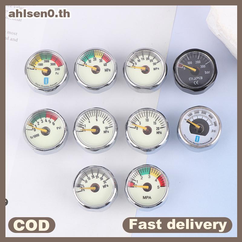Ahlsen0 Air Mini เครื่องวัดความดันไมโคร มาโนมิเตอร์ | เกลียว M10 M8 | 5MPA 10MPA 20MPA 30MPA 35MPA 4