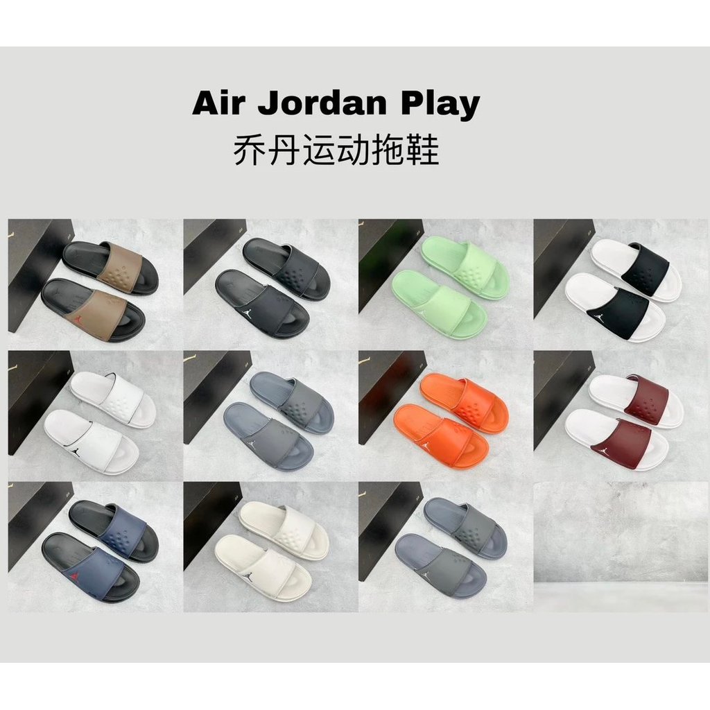 T8NX AJ1 รองเท้าแตะ Air Jordan Play Jordan รองเท้าแตะกีฬา