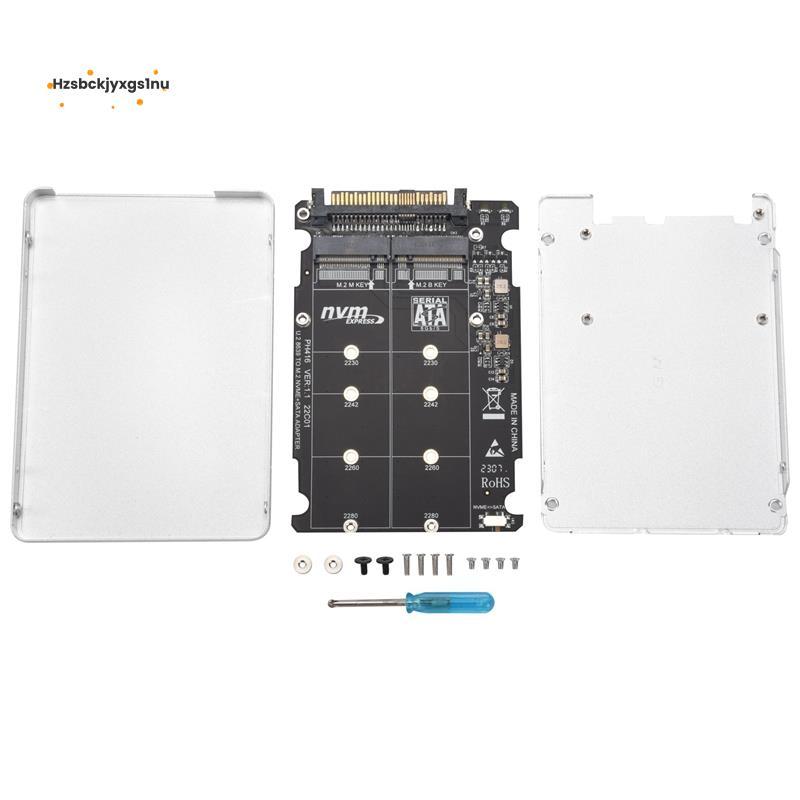 Hzsbckjyxgs1nuM.2 SSD ถึง U.2 อะแดปเตอร์ 2in1 M.2 NVMe และ -Bus NGFF SSD ถึง PCI-E U.2 SFF-8639 อะแด