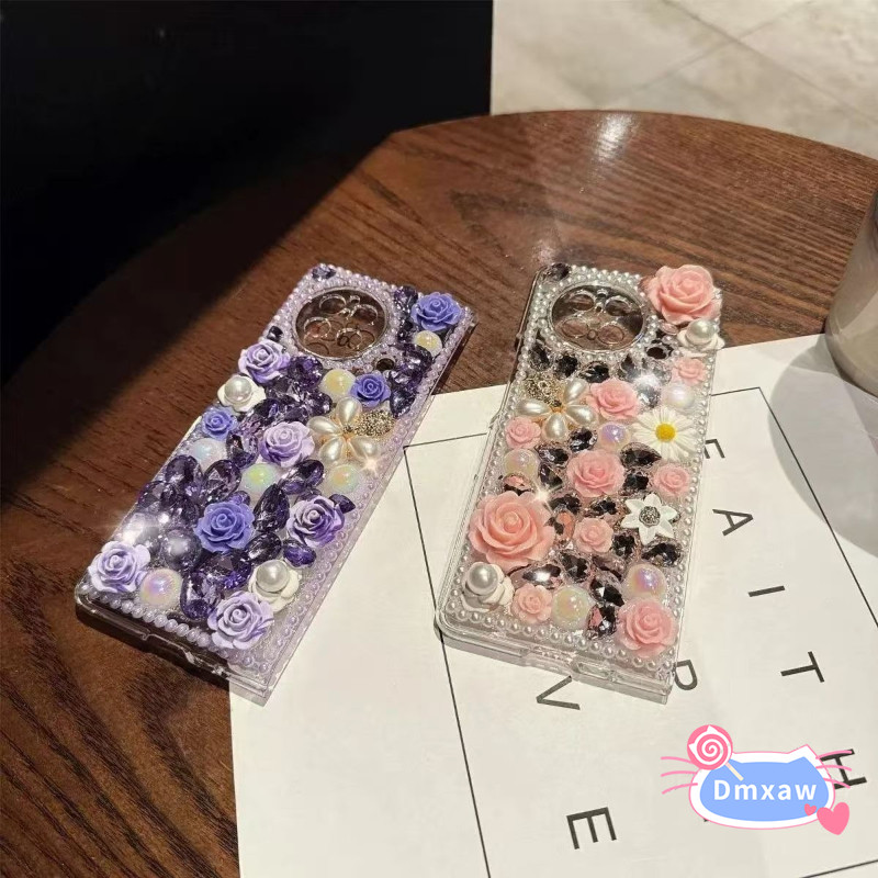 หรูหรา Shining Rose เคสโทรศัพท์สําหรับ Huawei Nova Y91 Y90 Y72 Y70 Plus Y61 Y60 7i 7 Pro 6 SE 5T 5 5