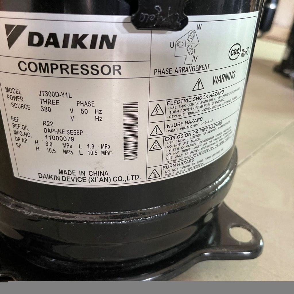 คอมเพรสเซอร์แอร์ Daikin แบบรวม JT265D JT300D-Y1L JT315D-Y1L JT335D-Y1L