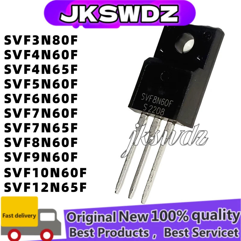 1-5PCS ใหม่ SVF12N65F SVF12N65 SVF7N65F SVF4N65F SVF3N80F SVF4N60F SVF5N60F S8F S10F S60F S80F S80F 