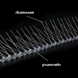 Mango หนามไล่นก ไล่นกพิราบ ที่ดักนก หนาม 20 คู่ กันนกพิราบ Bird Spikes กันนกเกาะ อุปกรณ์ไล่นกทำรัง ทนทาน