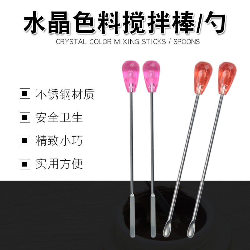 Professional Eyebrow Powder Toning ช้อน Tattoo เย็บปักถักร้อย Toning สีช้อน Toning สี Stick กวน Stic