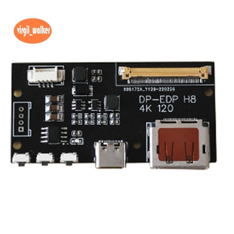 DP to EDP 4K 120HZ DIY4K Driver Board 4K 2K 1080 อะแดปเตอร์สําหรับจอแสดงผลแบบพกพา (A) ติดตั้งง่าย