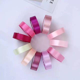ริบบิ้นผ้าซาติน Size 2.5 CM./ยาว 22 เมตร ริบบิ้นทำโบว์ ริบบิ้นห่อของขวัญ ตกแต่ง คุณภาพสูง ริบบิ้นผ้าซาติน Velvet Morning