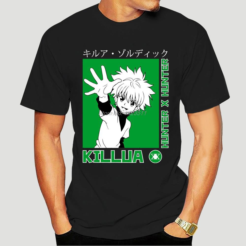 【Hot】 GSA Hunter X Hunter T Shirt For Men Soft Cotton Casual T shirt Hxh Killua Zoldyck Tshirt Anime