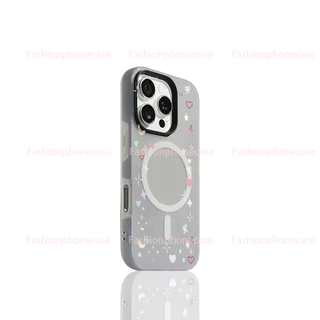 เคสแข็ง ลายการ์ตูน มีแม่เหล็ก ป้องกันรอย กันกระแทก เข้ากับ iPhone 12-17 Pro Max ทุกรุ่น XPGDCXK016