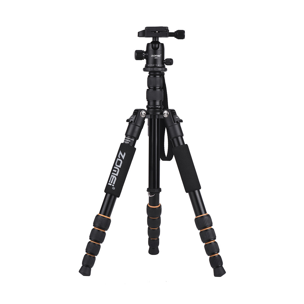 Caoyuanstore ZOMEI Q666 59 นิ้วขนาดกะทัดรัดแบบพกพาอลูมิเนียมกล้องขาตั้งกล้อง Monopod พร้อมหัวบอล/รวด