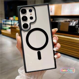 Phone Case For Samsung กันกระแทก ผิวด้าน เคสแม่เหล็ก เกรดพรีเมียม S26 S26U S26PLUS S25PLUS S25U S24U S23 S23U S22 S22U