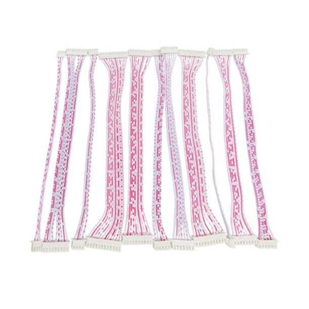 ยี่ห้อใหม่ XH2.54 4P 8P 10P สีแดงสีขาวสายแบน 100 มม. 200 มม.ขั้วต่อหัวคู่