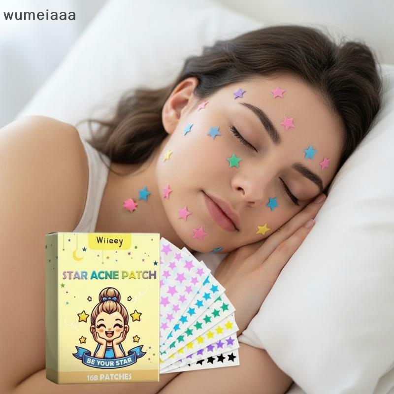 Wumeiaaa Star Shape Pimple Patch ที่มองไม่เห็น Facial Blemish Dots การออกแบบน่ารักสําหรับ Qui Spot แ