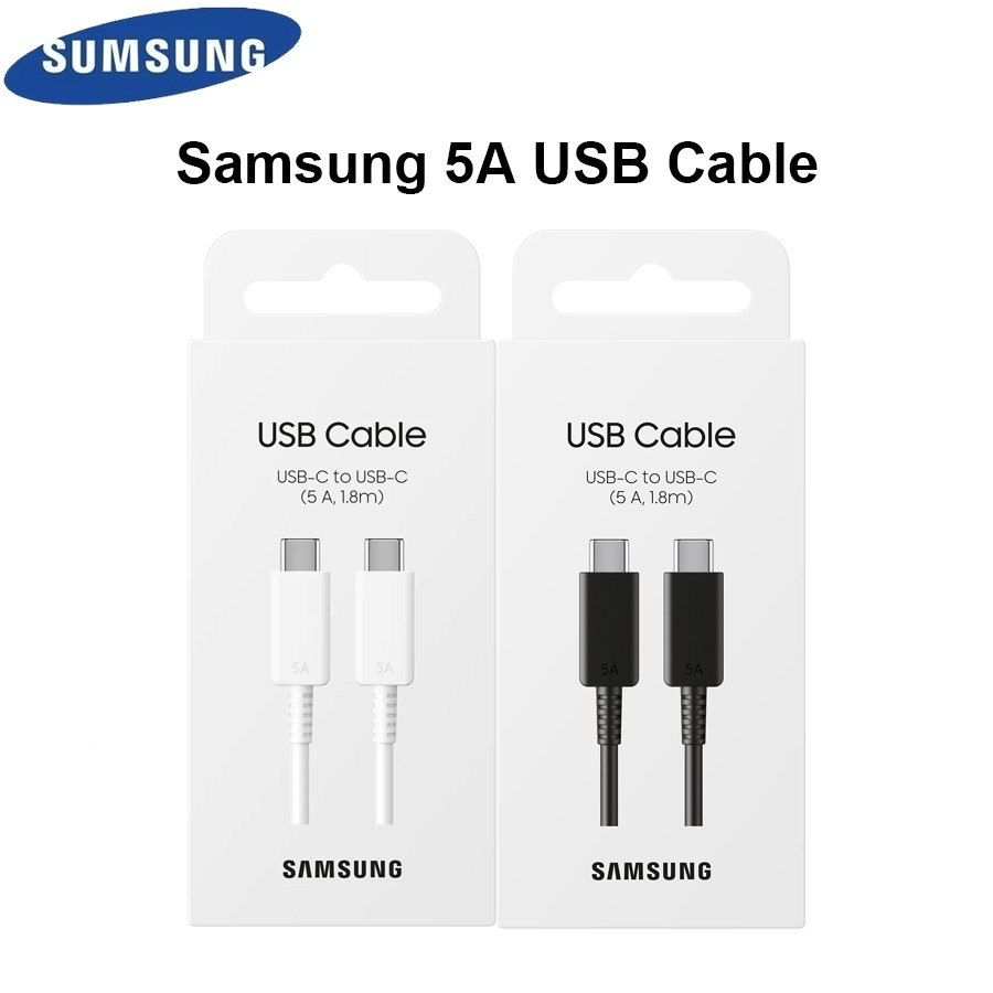สําหรับ Samsung 5A 45W PD USB-C ถึง Type-C สายชาร์จเร็วเข้ากันได้กับอุปกรณ์ Galaxy series