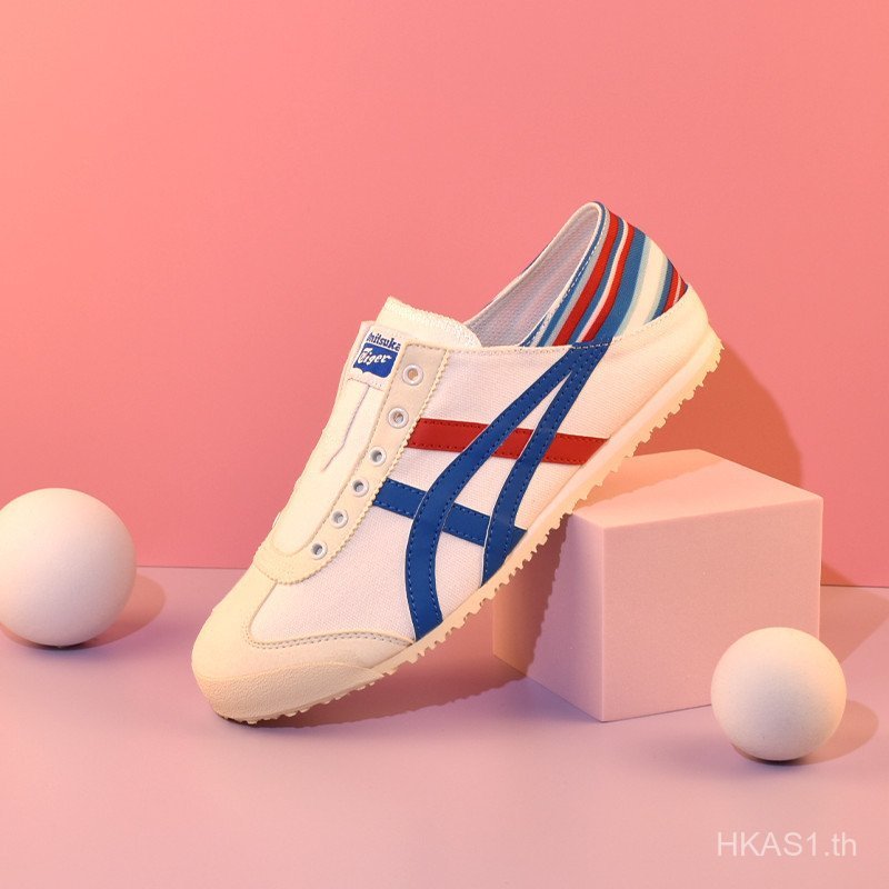Tiger México 66 Casual White Blue Red Men Women Sports Leather Shoes