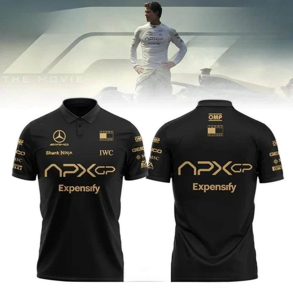 เสื้อโปโลแขนสั้น APX GP F1 2025 ผ้าฝ้าย 100% สำหรับกีฬา ยูนิเซ็กส์ ใส่ได้ทั้งชายหญิง ฤดูร้อน ไซส์S-3