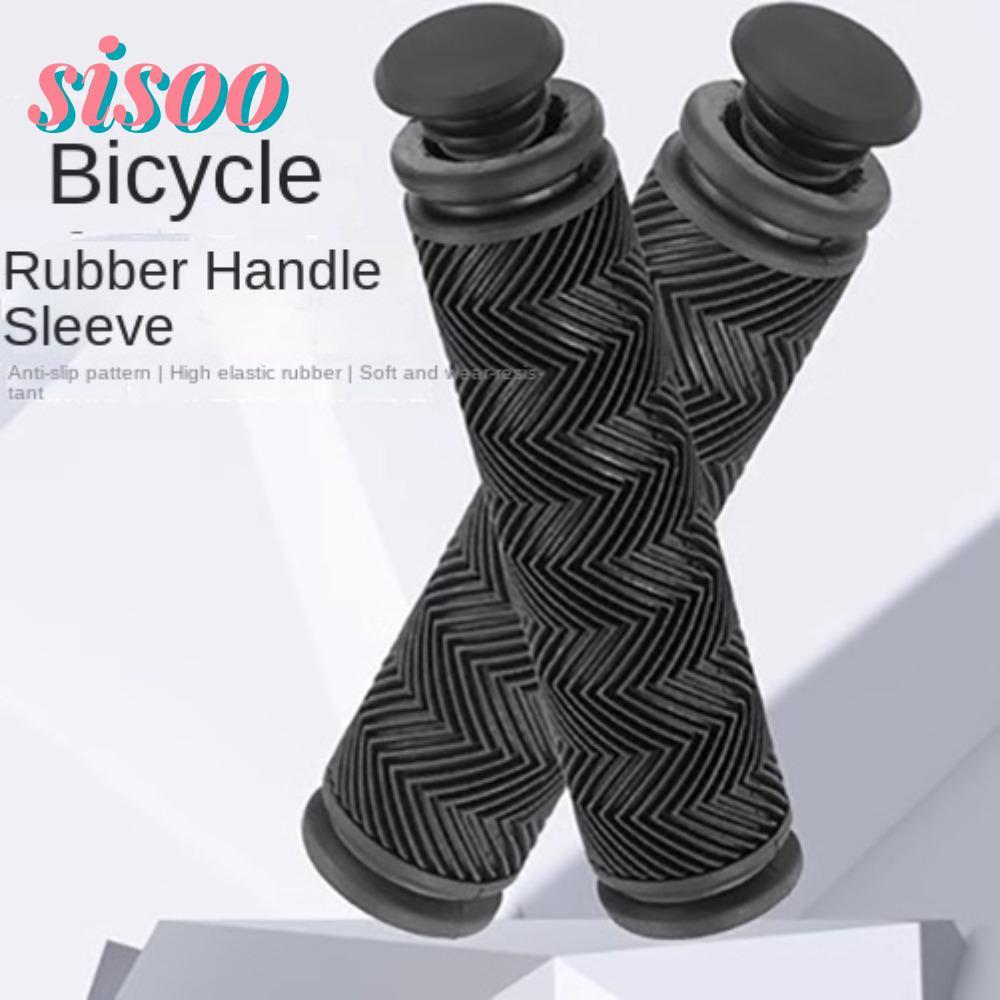 ปลอกแฮนด์จักรยาน SISOO สีดำ กันลื่น สำหรับด้ามจับจักรยานเสือภูเขา