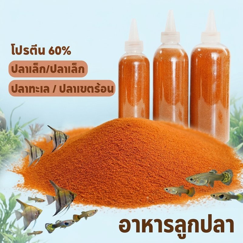 อาร์ทีเมีย อาหารลูกปลากัด อาหารปลาแรกเกิด ไม่ต้องฟักไข่ โปรตีนสูง เหมาะลูกปลา บรรจุขวด